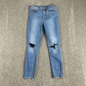 ARTICLES of Society Heather High Rise Skinny Ankle Jeans Distressed Stretch 26